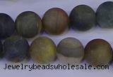 CRO913 15.5 inches 10mm round matte golden pietersite beads