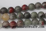 CRO92 15.5 inches 8mm round bloodstone beads wholesale