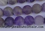 CRO923 15.5 inches 10mm round matte dogtooth amethyst beads