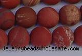 CRO934 15.5 inches 12mm round matte red jasper beads wholesale