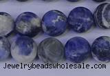 CRO953 15.5 inches 10mm round matte sodalite beads wholesale