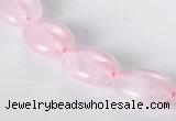 CRQ01 A grade 10*14mm oval natural rose quartz beads wholesale