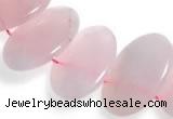 CRQ03 16 inches 20*38mm oval rose quartz beads Wholesale