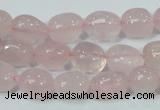 CRQ112 15.5 inches 10*13mm nugget natural rose quartz beads