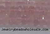 CRQ116 15.5 inches 5*8mm faceted rondelle rose quartz beads