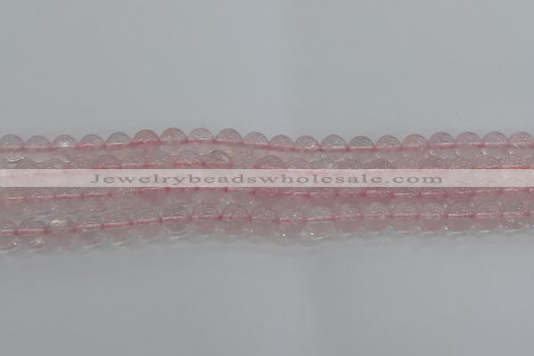 CRQ122 15.5 inches 8mm round natural rose quartz beads wholesale