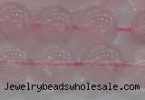 CRQ124 15.5 inches 12mm round natural rose quartz beads wholesale