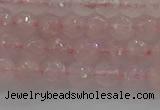 CRQ129 15.5 inches 6mm faceted round natural rose quartz beads