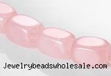 CRQ13 10*14mm cuboid A grade natural rose quartz beads Wholesale