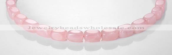 CRQ13 10*14mm cuboid A grade natural rose quartz beads Wholesale