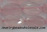 CRQ148 15.5 inches 13*18mm faceted oval natural rose quartz beads