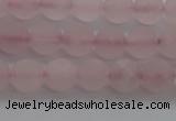 CRQ181 15.5 inches 6mm round matte rose quartz beads wholesale