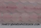 CRQ182 15.5 inches 8mm round matte rose quartz beads wholesale