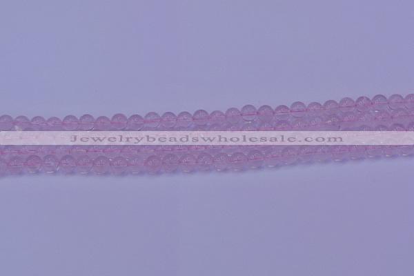 CRQ200 15.5 inches 4mm round Mozambique rose quartz beads