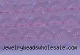 CRQ202 15.5 inches 8mm round Mozambique rose quartz beads