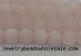 CRQ221 15.5 inches 6mm round matte rose quartz gemstone beads