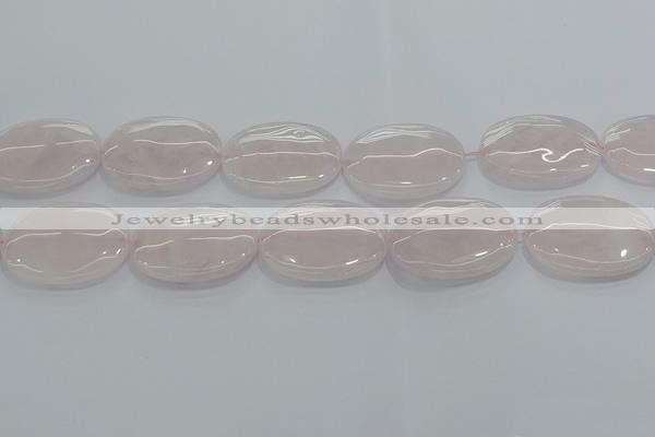 CRQ237 15.5 inches 22*30mm oval rose quartz beads wholesale