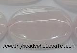 CRQ238 15.5 inches 30*40mm oval rose quartz beads wholesale