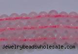 CRQ250 15.5 inches 4mm round rose quartz beads Wholesale