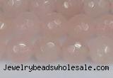 CRQ291 15.5 inches 10mm faceted round rose quartz gemstone beads