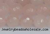 CRQ292 15.5 inches 12mm faceted round rose quartz gemstone beads