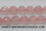 CRQ30 15.5 inches 10mm faceted round natural rose quartz beads