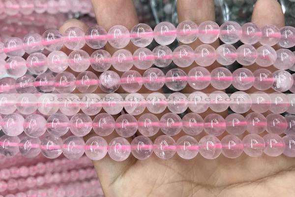 CRQ417 15.5 inches 8mm round rose quartz beads wholesale