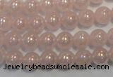 CRQ502 15.5 inches 8mm round AB-color rose quartz beads