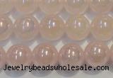 CRQ504 15.5 inches 12mm round AB-color rose quartz beads