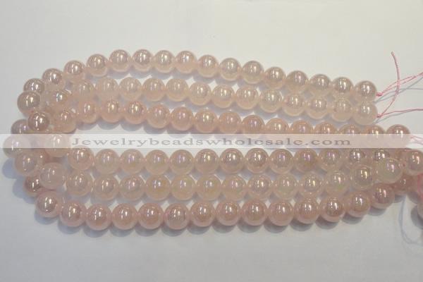 CRQ505 15.5 inches 14mm round AB-color rose quartz beads