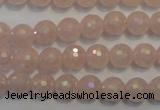 CRQ512 15.5 inches 8mm faceted round AB-color rose quartz beads