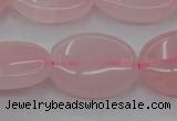 CRQ611 15.5 inches 13*18mm oval rose quartz beads wholesale