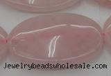 CRQ616 15.5 inches 25*35mm oval rose quartz beads wholesale