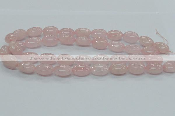 CRQ67 15.5 inches 15*20mm egg-shaped natural rose quartz beads