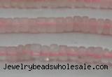 CRQ678 15.5 inches 2*4mm tyre rose quartz beads wholesale