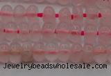 CRQ680 15.5 inches 4*6mm rondelle rose quartz beads wholesale