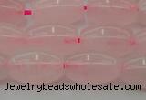 CRQ691 15.5 inches 8*13mm rice rose quartz beads wholesale