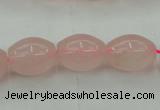 CRQ692 15.5 inches 12*16mm rice rose quartz beads wholesale