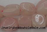 CRQ699 15.5 inches 13*18mm - 15*25mm nuggets rose quartz beads