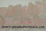 CRQ700 15.5 inches 8*12mm - 10*15mm rose quartz chips beads