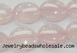 CRQ73 15.5 inches 20mm flat round natural rose quartz beads