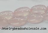 CRQ77 15.5 inches 12*20mm oval natural rose quartz beads wholesale