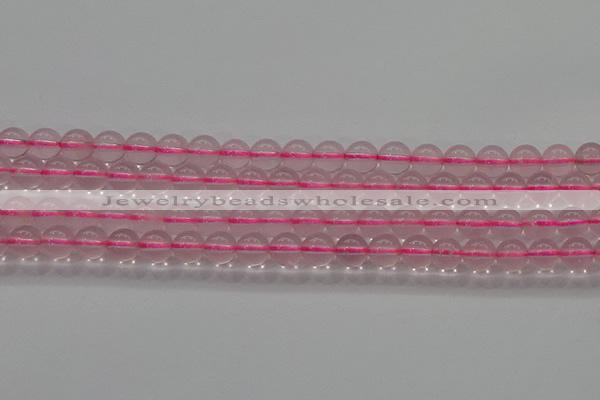 CRQ855 15.5 inches 6mm round natural rose quartz gemstone beads