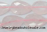 CRQ89 15.5 inches 18*25mm faceted teardrop natural rose quartz beads