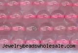 CRQ890 15 inches 4mm round Madagascar rose quartz beads