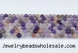 CRU1012 15.5 inches 6mm round mixed rutilated quartz beads