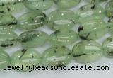 CRU102 15.5 inches 10*14mm oval green rutilated quartz beads