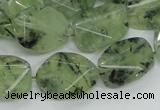 CRU112 15.5 inches 16*20mm faceted freefrom green rutilated quartz beads