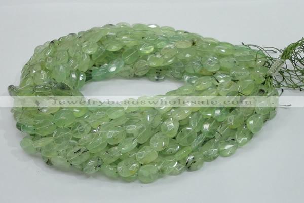 CRU118 15.5 inches 10*12mm faceted freeform green rutilated quartz beads