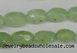 CRU179 9*11mm – 12*18mm faceted nuggets green rutilated quartz beads